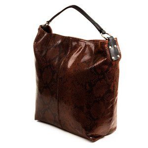 Mafalda Leather Snake Suede Shopper Bag | Size OS